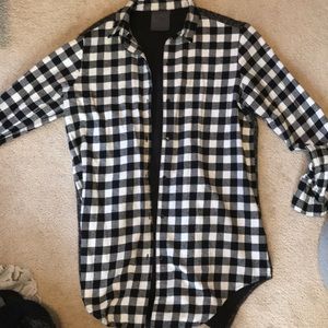 Black and white flannel